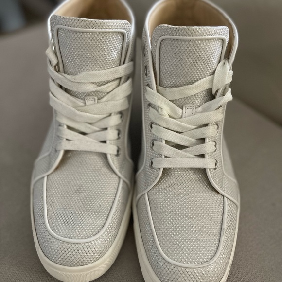 Christian Louboutin Silver Sneaker - Picture 1 of 3